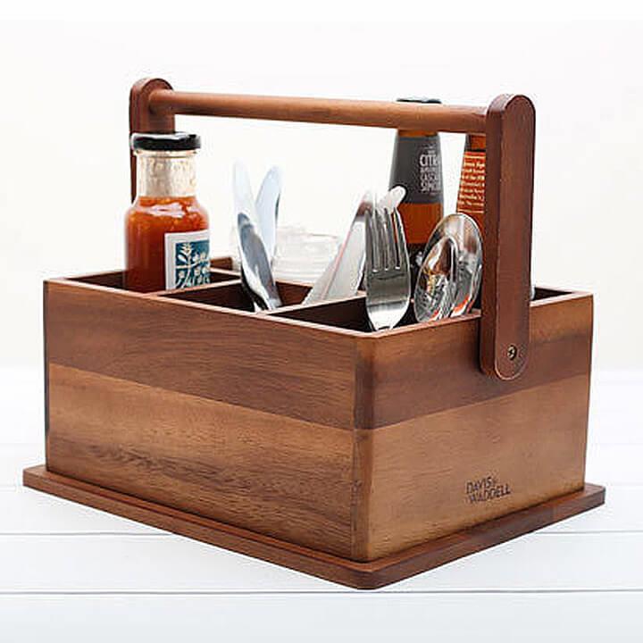 Davis & Waddell Acacia Wood BBQ Caddy Mamjo