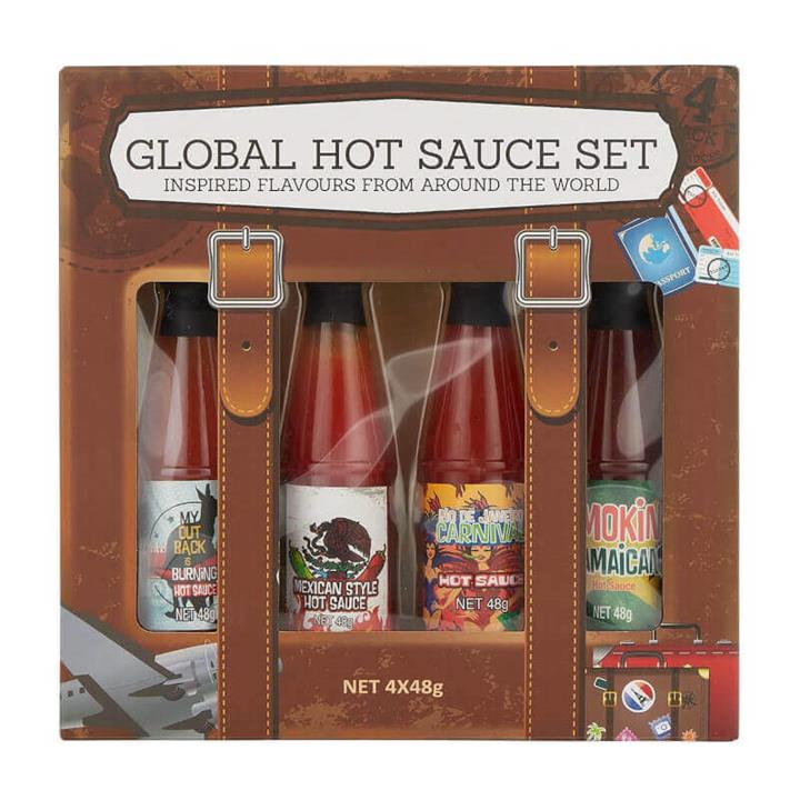 Global Hot Sauces 4 Flavours Set Mamjo