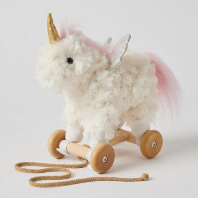 Unicorn Pull Along Plush Toy