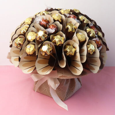 Ferrero & Lindt Hazelnut Chocolate Bouquet - Large - Edible Blooms