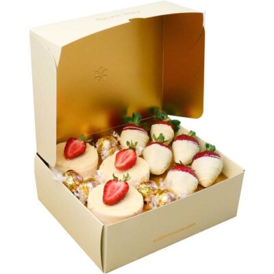 Strawberry and Cheesecake Gift Box - Edible Blooms