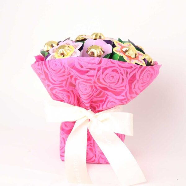 Milk Chocolate Bouquet With Chocolate Stars - Small - Edible Blooms