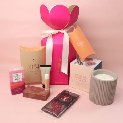 Pamper Hamper with Candle - Small - Edible Blooms