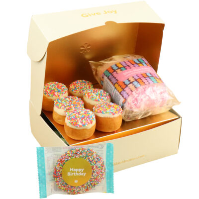Birthday Cake & Donuts Dessert Box - Small - Edible Blooms
