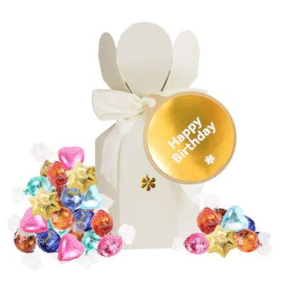 Birthday Lindt & Milk Chocolate Gift Box - Small - Edible Blooms