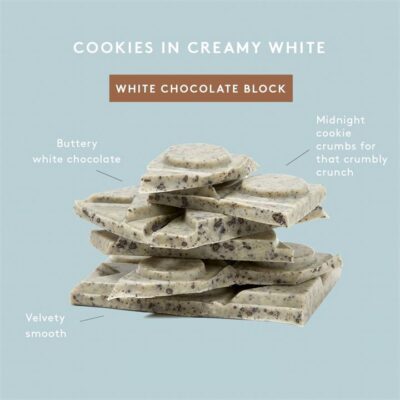 Koko Black Cookies In Creamy White | White Chocolate Block