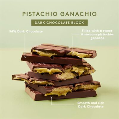 Koko Black Pistachio Ganachio | Dark Chocolate Block Mamjo Gifts Koko Black Pistachio Ganachio | Dark Chocolate Block