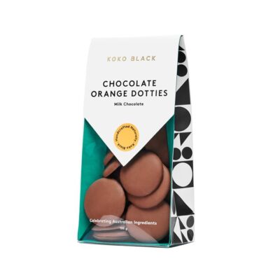 Koko Black Chocolate Orange Dotties 100g | Milk Chocolate Mamjo Gifts Koko Black Chocolate Orange Dotties 100g | Milk Chocolate