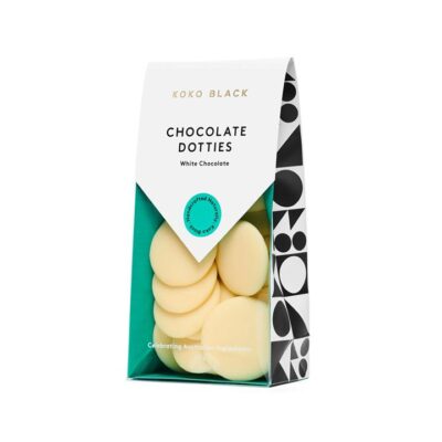 Koko Black Dotties 100g | White Chocolate Mamjo Gifts Koko Black Dotties 100g | White Chocolate