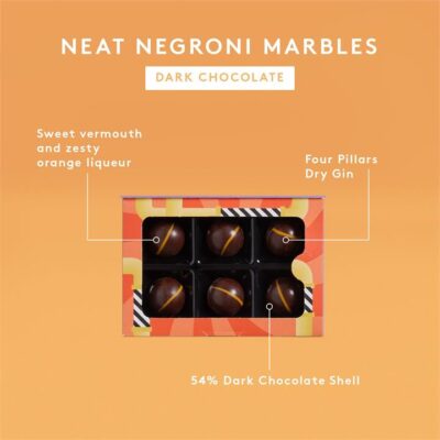 Koko Black Neat Negroni Marbles | Dark Chocolate Mamjo Gifts Koko Black Neat Negroni Marbles | Dark Chocolate