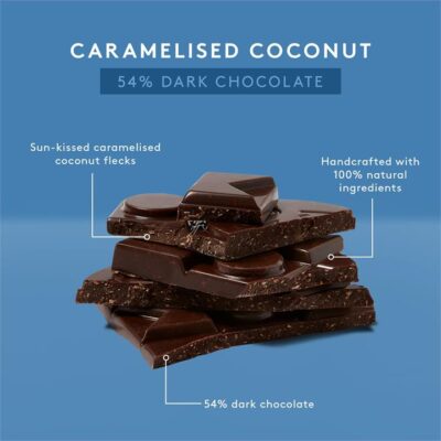 Koko Black Caramelised Coconut | Dark Chocolate Block Mamjo Gifts Koko Black Caramelised Coconut | Dark Chocolate Block