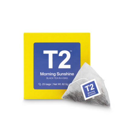 T2 Morning Sunshine Tea Bag Cube 25 pack Mamjo Gifts T2 Morning Sunshine Tea Bag Cube 25 pack