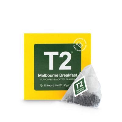 T2 Melbourne Breakfast Tea Bag Cube 25 pack Mamjo Gifts T2 Melbourne Breakfast Tea Bag Cube 25 pack