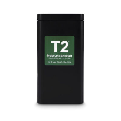 T2 Melbourne Breakfast Tea Bag Tin 60 pack Mamjo Gifts T2 Melbourne Breakfast Tea Bag Tin 60 pack
