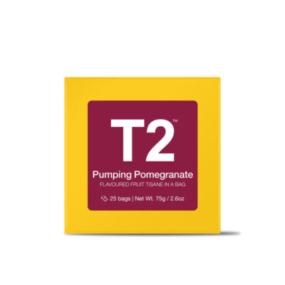 T2 Pumping Pomegranate Tea Bag Cube 25 pack Mamjo Gifts T2 Pumping Pomegranate Tea Bag Cube 25 pack
