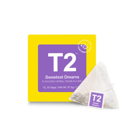 T2 Sweetest Dreams Tea Bag Cube 25 pack Mamjo Gifts T2 Sweetest Dreams Tea Bag Cube 25 pack