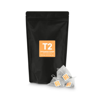 T2 Lemongrass and Ginger Tea bag Refill 60 pack Mamjo Gifts T2 Lemongrass and Ginger Tea bag Refill 60 pack