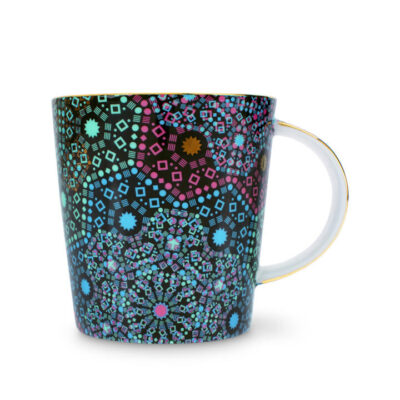 T2 Moroccan Tealeidoscope Black Generous Mug Mamjo Gifts T2 Moroccan Tealeidoscope Black Generous Mug