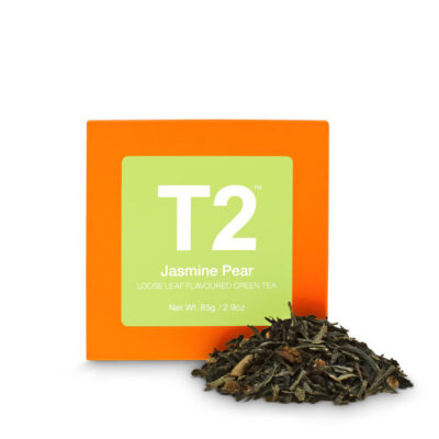 T2 Jasmine Pear Loose Leaf Cube 85g Mamjo Gifts T2 Jasmine Pear Loose Leaf Cube 85g