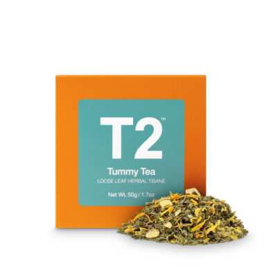 T2 Tummy Tea Loose Leaf Cube 50g Mamjo Gifts T2 Tummy Tea Loose Leaf Cube 50g