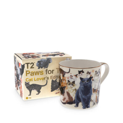 T2 Boxed Mug Paws For Tea Cats