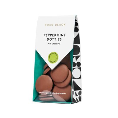 Koko Black Peppermint Dotties | Milk Chocolate Mamjo Gifts Koko Black Peppermint Dotties | Milk Chocolate