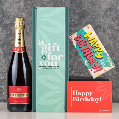 Birthday Champagne  Chocolate Hamper - Wine Gift Basket Perfect for Any Occasion