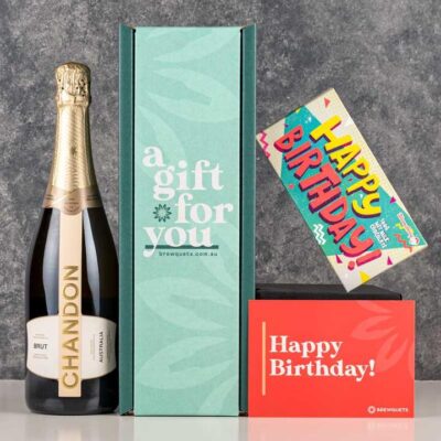 Birthday Sparkling Wine  Chocolate Hamper - Wine Gift Basket Perfect for Any Occasion