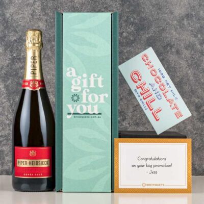 Champagne  Chocolate Hamper - Wine Gift Basket Perfect for Any Occasion