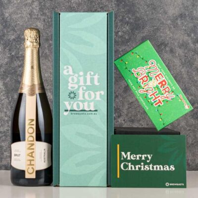 Christmas Sparkling Wine  Chocolate Hamper