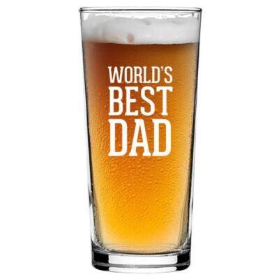 Worlds Best Dad Beer Glass