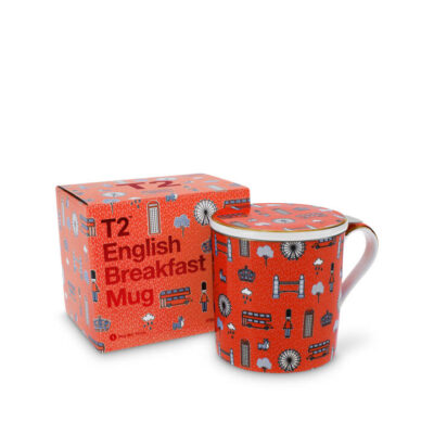 T2 Iconic English Breakfast Mug with Infuser Mamjo Gifts T2 Iconic English Breakfast Mug with Infuser