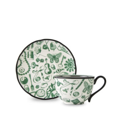 T2 Curios Cup & Saucer Emerald