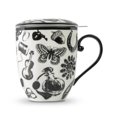 T2 Curios Mug With Infuser Black