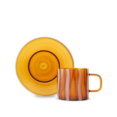 T2 Mimi Cup & Saucer Amber