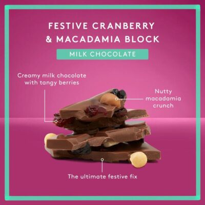 Koko Black Festive Cranberry Macadamia & Cherry | Limited Edition Block Mamjo Gifts Koko Black Festive Cranberry Macadamia & Cherry | Limited Edition Block