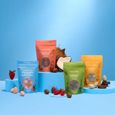 Koko Black Strawberries & Cream Popping Candy Treasured Eggs | White Chocolate Mamjo Gifts Koko Black Strawberries & Cream Popping Candy Treasured Eggs | White Chocolate