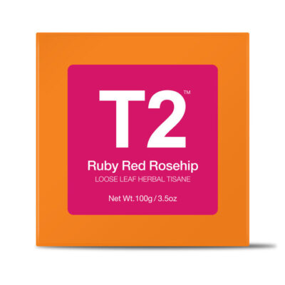T2 Ruby Red Rosehip Loose Leaf Cube 100g Mamjo Gifts T2 Ruby Red Rosehip Loose Leaf Cube 100g