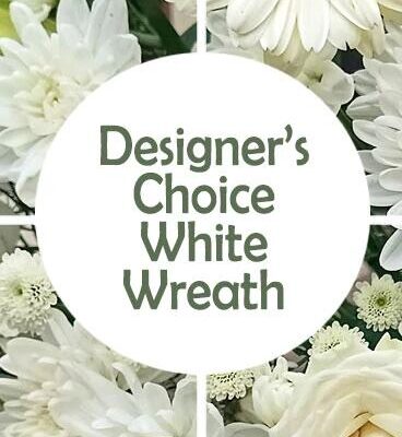 DC White Sympathy wreath