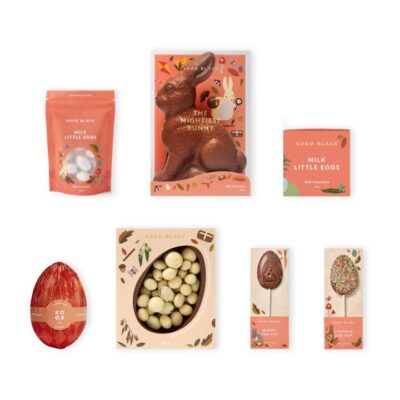 Koko Black Big Bunny Business Milk Easter Hamper