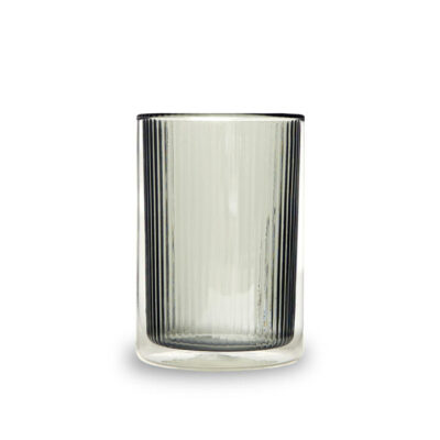 T2 Tea Now Ribbed Tumbler Smokey Grey Small Mamjo Gifts T2 Tea Now Ribbed Tumbler Smokey Grey Small