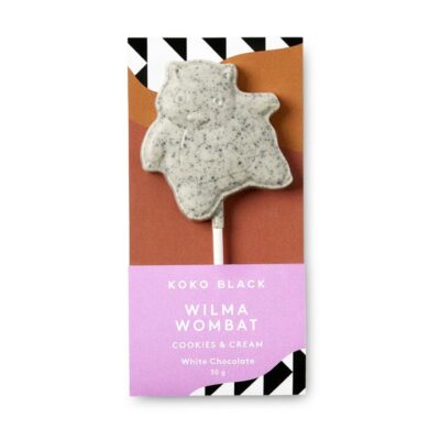 Koko Black Wilma Wombat Pop Cookies & Cream | White Chocolate