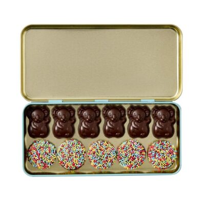 Koko Black Koko Koala’s Outback Tin | Dark Chocolate Sprinkles Mamjo Gifts Koko Black Koko Koala's Outback Tin | Dark Chocolate Sprinkles