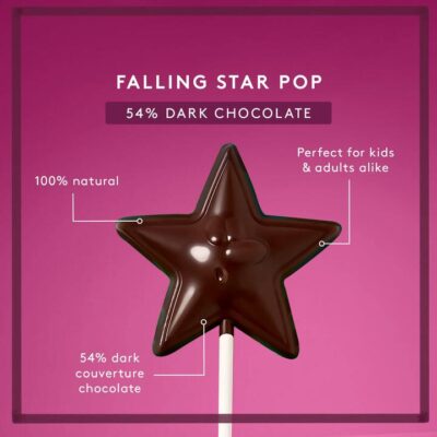 Koko Black Falling Star Pop | Dark Chocolate Mamjo Gifts Koko Black Falling Star Pop | Dark Chocolate