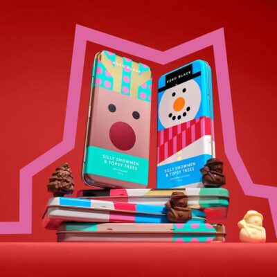 Koko Black Silly Snowmen & Topsy Trees | Milk & White Chocolate Mamjo Gifts Koko Black Silly Snowmen & Topsy Trees | Milk & White Chocolate