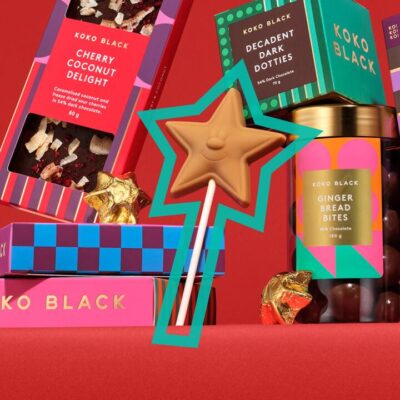 Koko Black Falling Star Pop | Gold Chocolate Mamjo Gifts Koko Black Falling Star Pop | Gold Chocolate